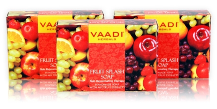 Vaadi Herbals Fruit Splash Soap - Super Value Pack Of 3