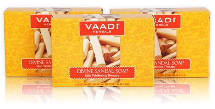 Vaadi Herbals Divine Sandal Soap - Value Pack of 3