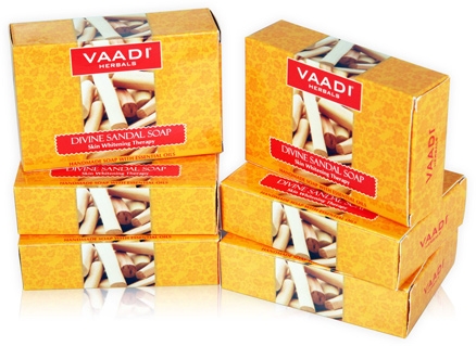 Vaadi Herbals Divine Sandal Soap - Super Value Pack Of 6