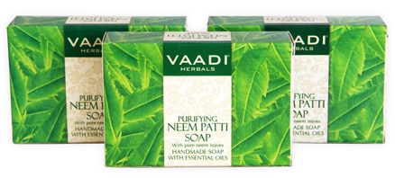 Vaadi Herbals Neem Patti Soap - Value Pack Of 3