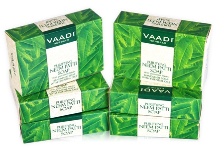 Vaadi Herbals Purifying Neem Patti Soap -Super Value Pack Of 6