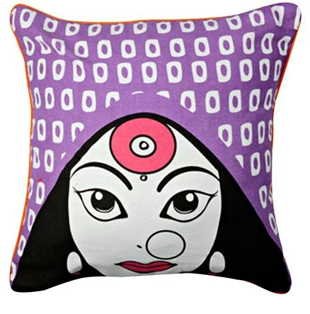 Home Blendz Cotton Printed Cushion Cover Without Fillers - Maharani