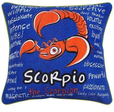Home Blendz Cotton Printed Zodiac Cushion Cover - Scorpio