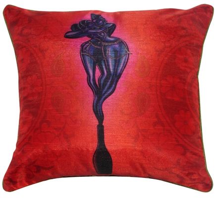 Home Blendz Digital Printed Love Cushion Cover without Fillers- Khajuraho 2