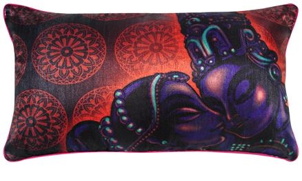 Home Blendz Digital Printed Love Cushion Cover without Fillers - Khajuraho 6