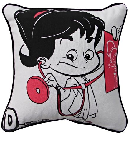 Home Blendz Cotton Children Cushion Cover without Fillers - Doctor Girl