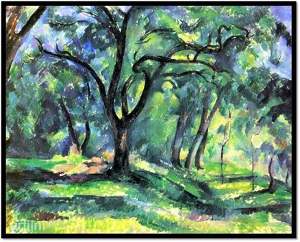 In The Woods By Cezanne