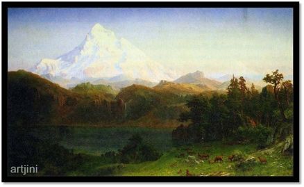 Mt. Hood Oregon By Bierstadt