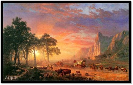 The Oregon Trail By Bierstadt
