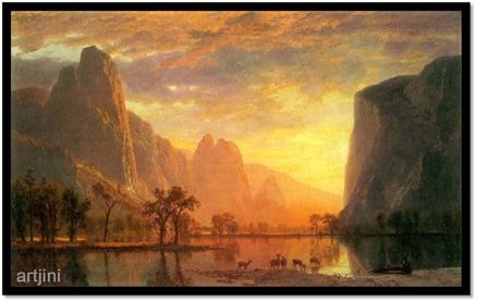 Valley In Yosemite - Bierstadt