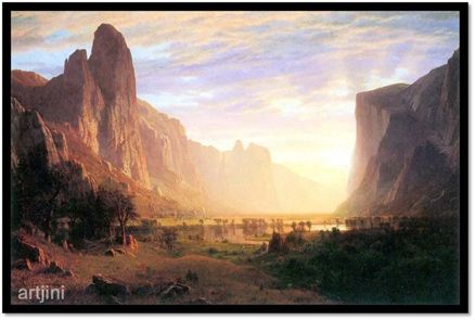 Yosemite Valley 3 By Bierstadt