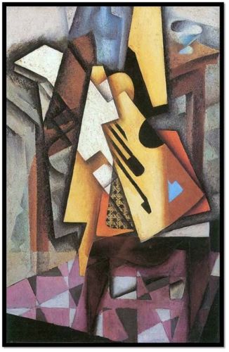 Guitar On A Chair By Juan Gris