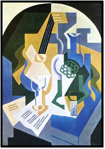 Still Life with Fruit Bowl and Mandolin by Juan Gris