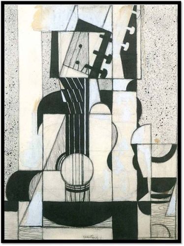 Still Life with Guitar by Juan Gris