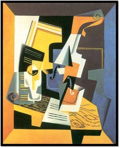Violin and Glass by Juan Gris