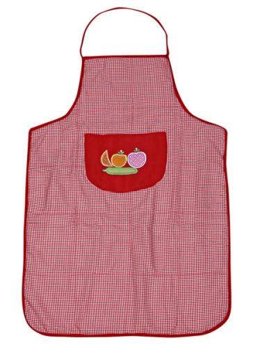 Krish Enterprises - Red Vegetable Print Apron