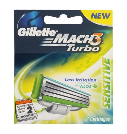 Gillette - Mach3 Turbo Sensitive 2 Cartridges