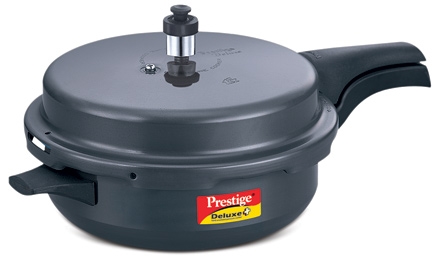 Prestige Deluxe Plus Induction Base Hard Anodized Pressure Cooker