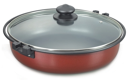 Prestige Omega Deluxe Induction Base Non Stick Cookware - Multi Pan Round with Lid