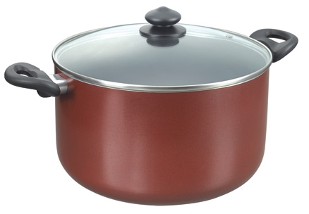 Prestige Omega Deluxe Induction Base Non Stick Cookware - Stock Pot with Lid