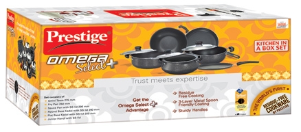 Prestige Omega Select Plus Non Stick Cookware - Kitchen In A Box Set