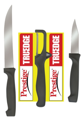 Prestige Truedge Kitchen Knives - Knife Set With Cutting Board