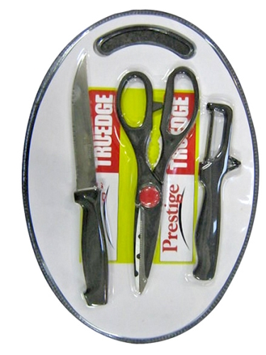 Prestige Truedge Kitchen Knives - Truedge Knife Set With Cutting Board