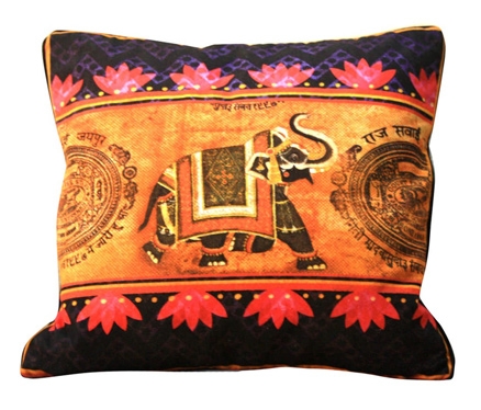 Eco Corner - Indian Elephant Cushion Cover