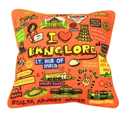 Eco Corner - Coloured Bangalore Cushion Cover