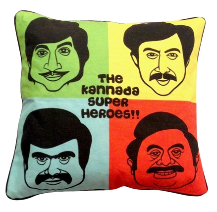Eco Corner - Kannada Super Heroes Cushion Cover