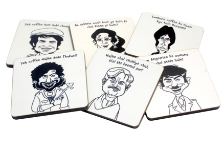 Eco Corner - Sholay Tribute Coaster Set