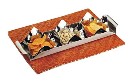 Awkenox Lotus Nut Bowl Set with Serving Tray