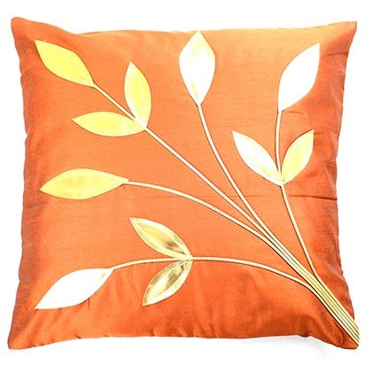 meSleep Quilted Cushion Cover - Rust