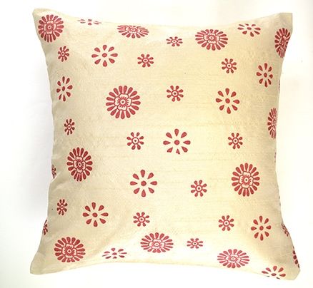 meSleep Cushion Cover - Flower Cream
