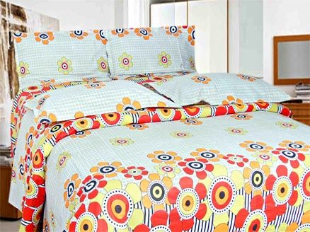 Krish Enterprises - Spoonbill Bed Sheet 5015