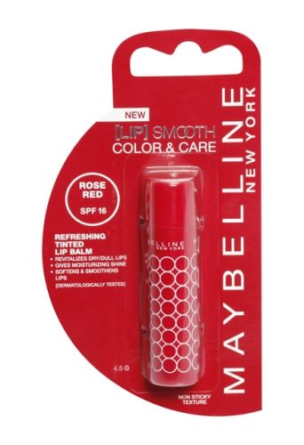 Maybelline Lip Smooth Color & Care Lip Balm - Rose Red