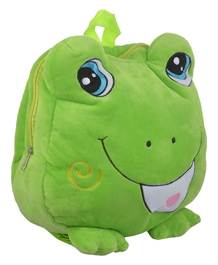 Soft Buddies Plush Soft Toy Bag With Froggy Design Green - 38.1 Cm