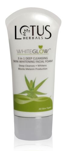 Lotus Herbal Whiteglow Facial Foam 3 in 1 deep Skin Whitening