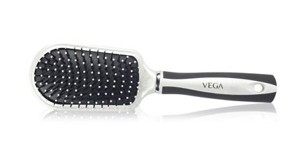 Vega Cushioned Brush Premium Collection Hair Brush - Silver