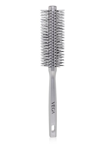 Vega Shape Hair Brush - Silver