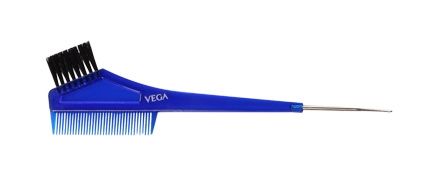 Vega Tail Comb with Dye Brush - Blue