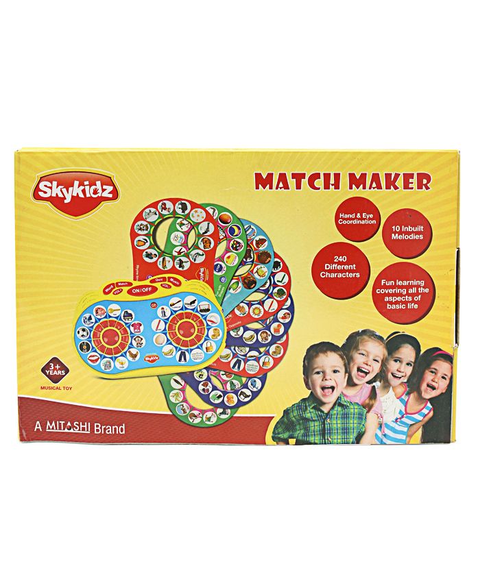 Skykidz Match Maker Musical Learning Toy - Yellow & Green