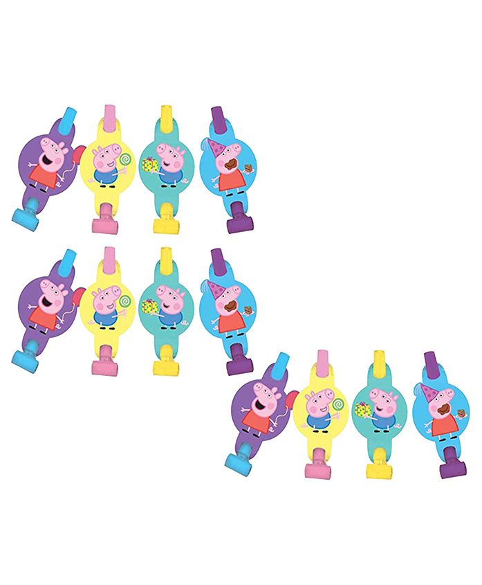 Party Propz Peppa Pig Blow Outs Multicolour - Pack Of 12