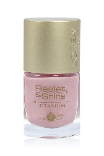 L''Oreal Resist & Shine Titanium Nail Color - 115 Misty Pink