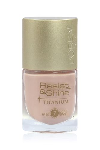 L''Oreal Resist & Shine Titanium Nail Color - 301 Milky Beige