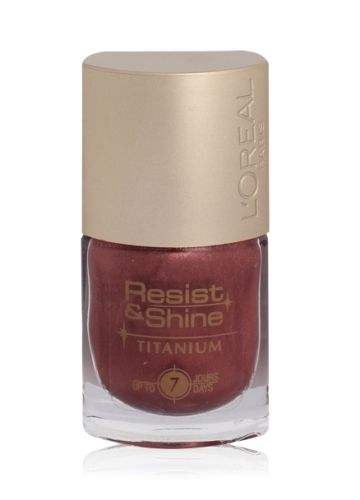 L''Oreal Resist & Shine Titanium Nail Color - 370 Sparkling Ochre