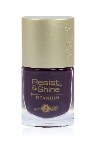 L''Oreal Resist & Shine Titanium Nail Color - 606 Royal Plum