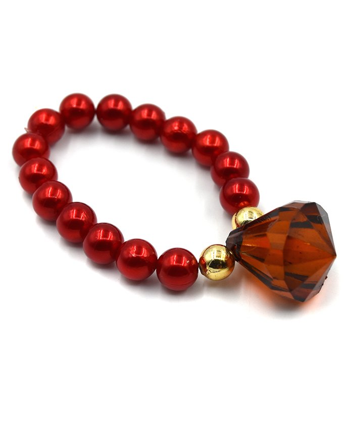 Magic Needles Beads Bracelet Diamond Applique - Red