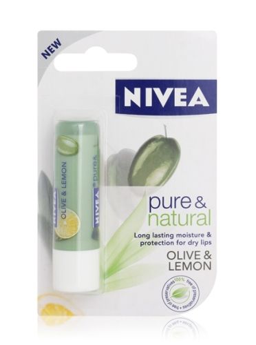 Nivea Lip Care Pure & Natural - Olive and Lemon