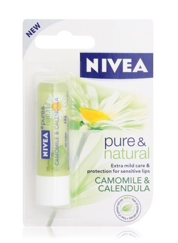 Nivea Pure & Natural Camomile & Calendula Lip Balm